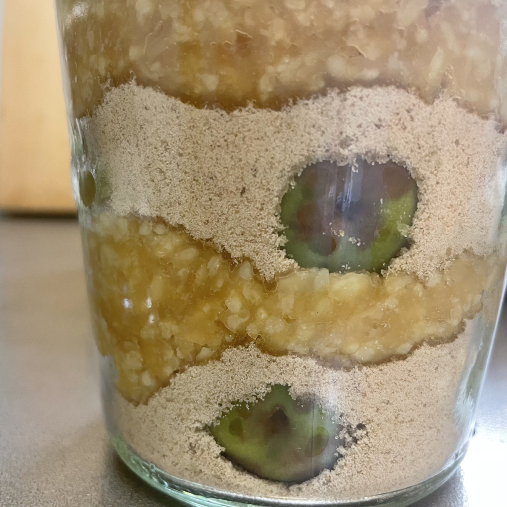 梅味噌の仕込み完了の写真