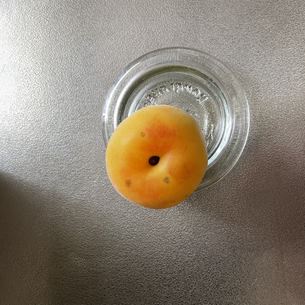 完熟梅の傷の写真